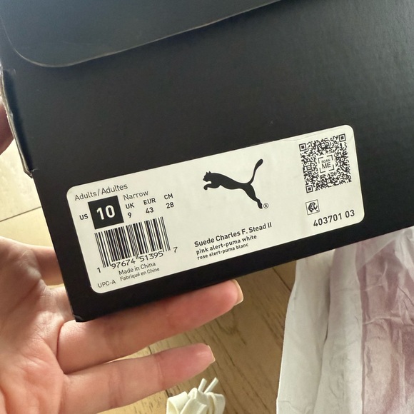 Puma Women's Fuchsia Suede Sneakers - Picture 4 of 4